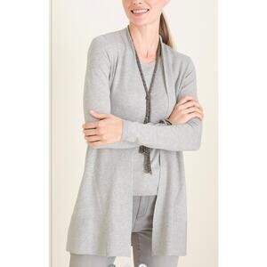 Chico’s‎ Rib-Mix Cardigan Gray 0 Small